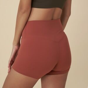 Three-Point High Waisted Athletic Booty Shorts